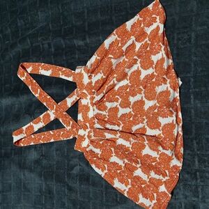 Kate Quinn Orange Floral Kids Casual Dress